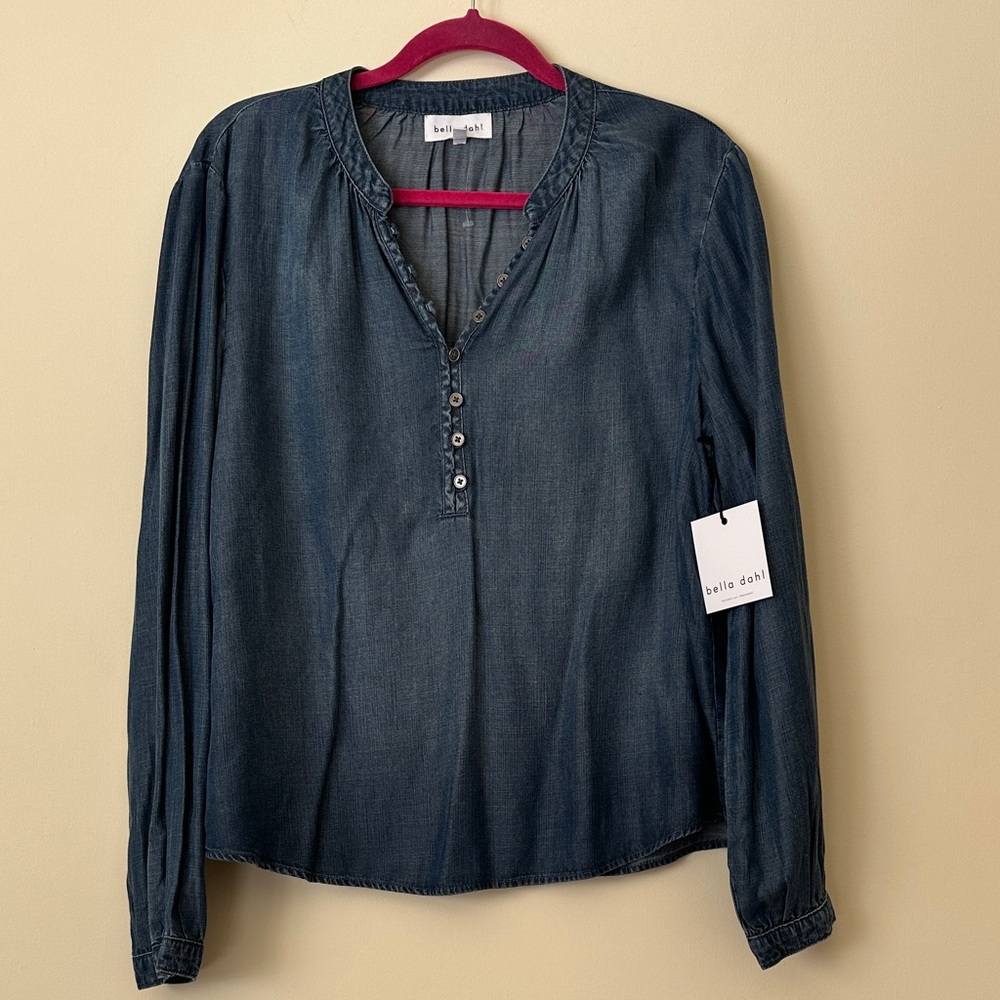 Bella Dahl Dark Blue Blouse…picture makes it look darker but it is lighter